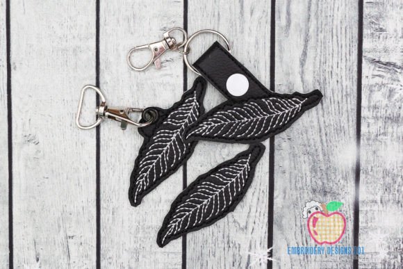 Beautiful Feather ITH Snaptab Keyfob Review