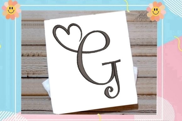 Beautiful Monogram G Letter Heart Review