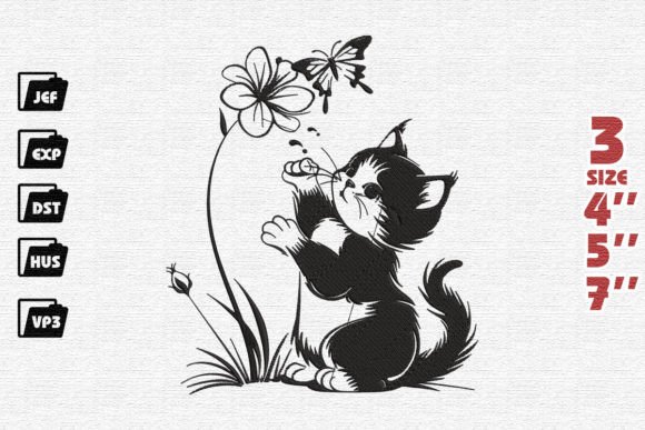Cute Cat Playing with Butterfly Review
