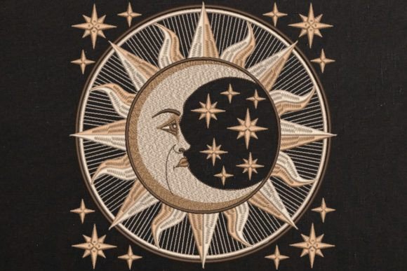 Face Moon and Stars Embroidery Review