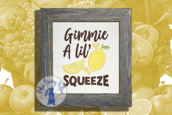 Gimmie a Lil Squeeze: A Designer’s Review of This Summer Fruit Embroidery Design