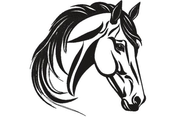 Horse Head Portrait Review for Apparel
