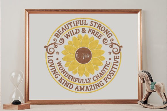 I Am Beautiful Strong Loving Kind Embroidery Review