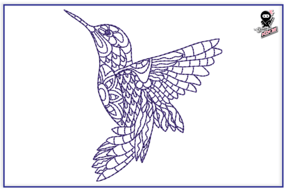 Mandala Bird Embroidery, Hummingbird Review