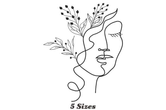 One Line Face Embroidery Design Review