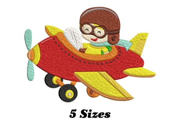 Plane Pilot Embroidery Design Review