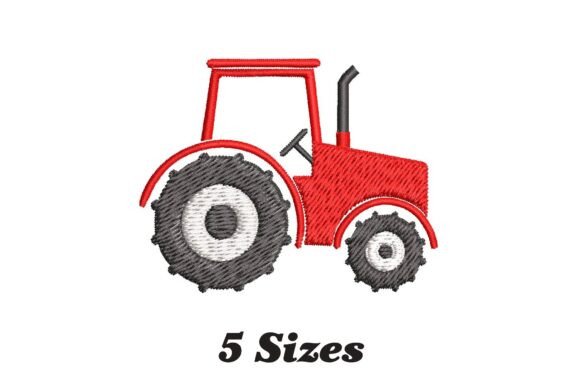 Red Farm Tractor Embroidery Review
