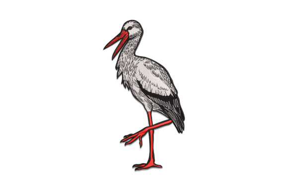 Stork Bird Applique Review