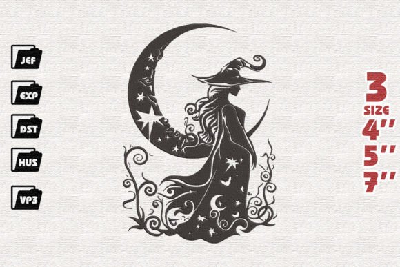Witch Moon Silhouette Embroidery Review